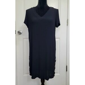 Madewell Side Button Easy Shift Dress Black Size S